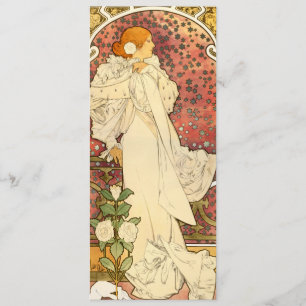 Madame d'Alphonse Mucha des invitations de