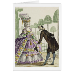 Madame dans des promenades lilas d'une robe dans