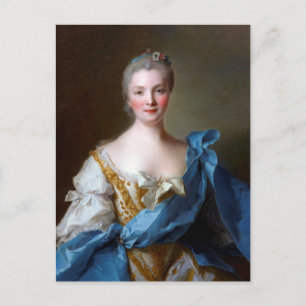 Madame de la Porte 1754 von Jean-Marc Nattier Postkarte