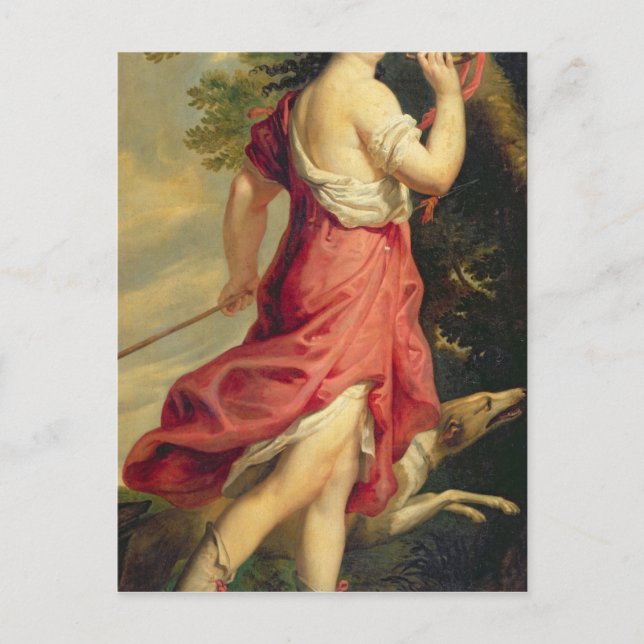 Madame de Montespan als Diana de Huntress Postkarte (Vorderseite)