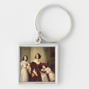 Madame de Nonjon und ihre zwei Töchter, 1839 Schlüsselanhänger