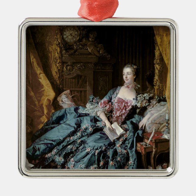 Madame de Pompadour, 1756 Silbernes Ornament (Vorne)