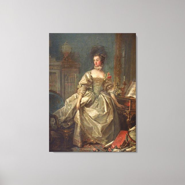 Madame de Pompadour Leinwanddruck (Vorderseite)