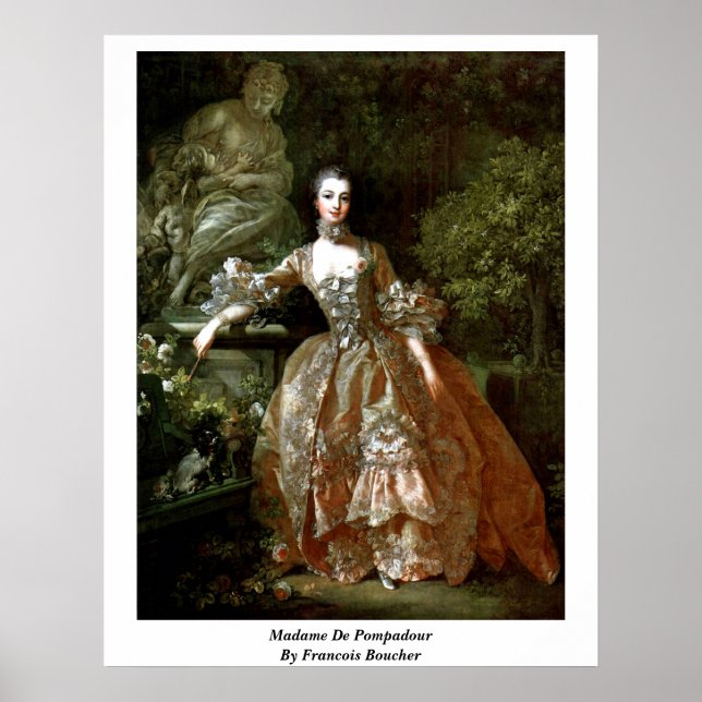 Madame de Pompadour von Francois Boucher Poster (Vorne)