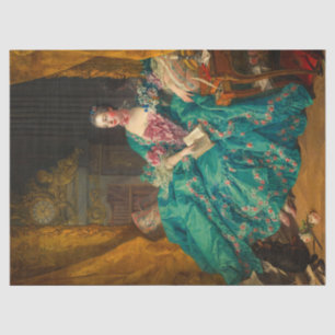Madame de Pompadour von Francois Boucher Seidenpapier