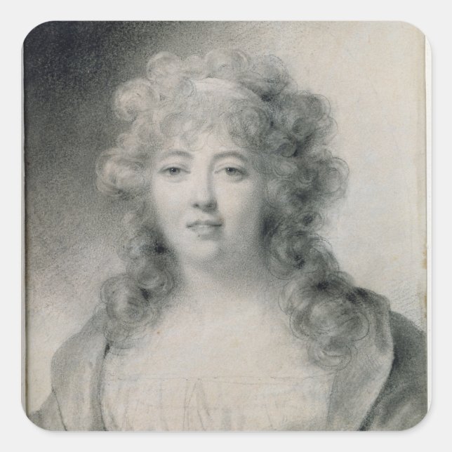 Madame de Stael 1810 Quadratischer Aufkleber (Vorderseite)