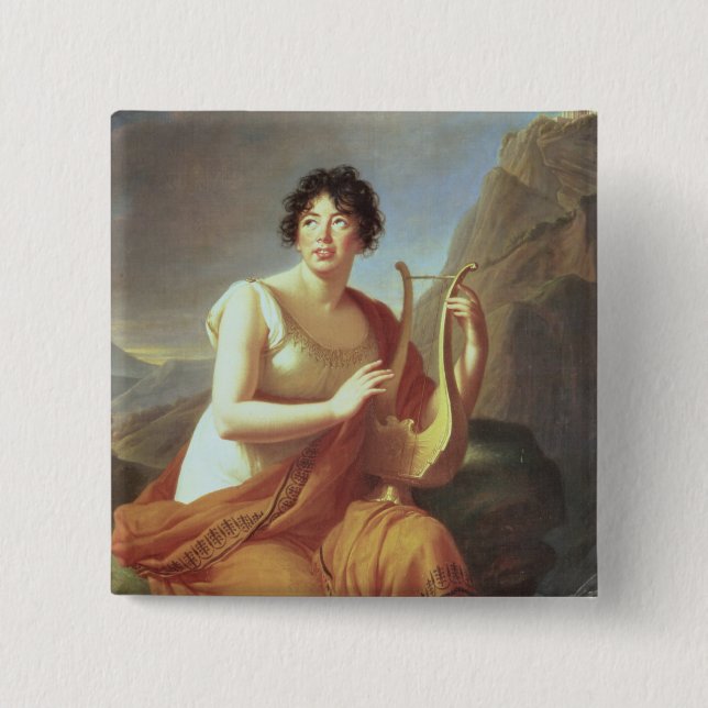 Madame de Stael als Corinne, 1809 Button (Vorderseite)