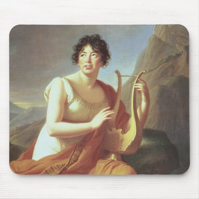 Madame de Stael als Corinne, 1809 Mousepad (Vorne)