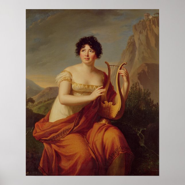 Madame de Stael als Corinne Poster (Vorne)