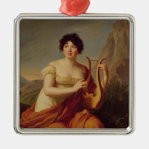 Madame de Stael als Corinne Silbernes Ornament