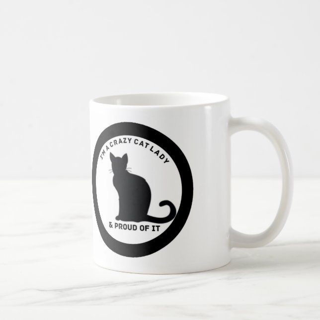Madame folle Mug de chat (Droite)