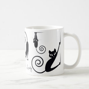 Madame folle Mug de chat, avec les chats élégant