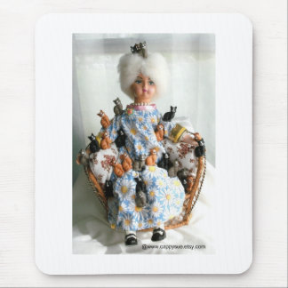 Madame folle tapis de souris de chat