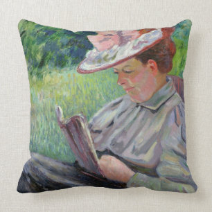 Madame Guillaumin, c.1895 (Öl auf Leinwand) Kissen