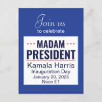 Madame la Présidente Kamala Harris Invitation de l
