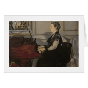 Madame Manet au piano, 1868 de Manet