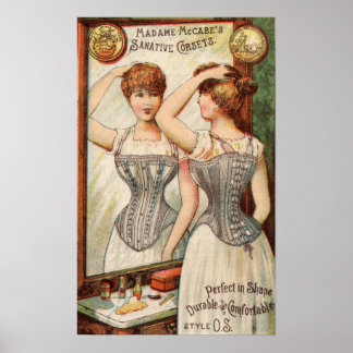 Madame McCabes Corsets Ad Poster