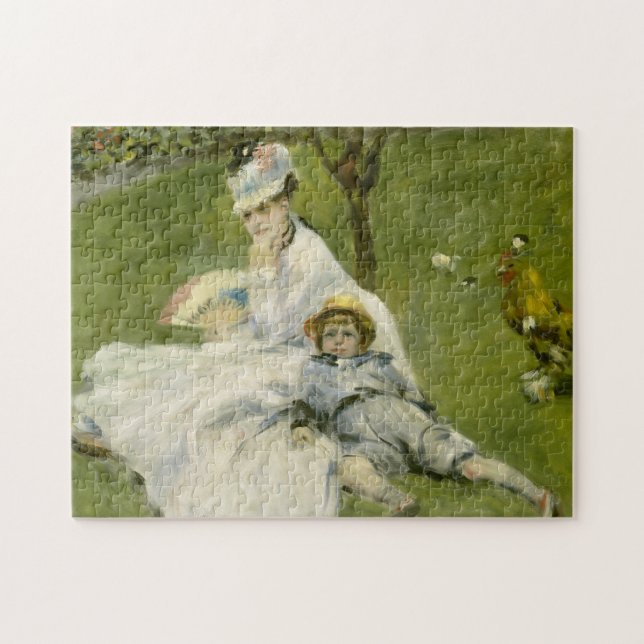 Madame Monet und ihr Sohn Feine Kunst (Horizontal)