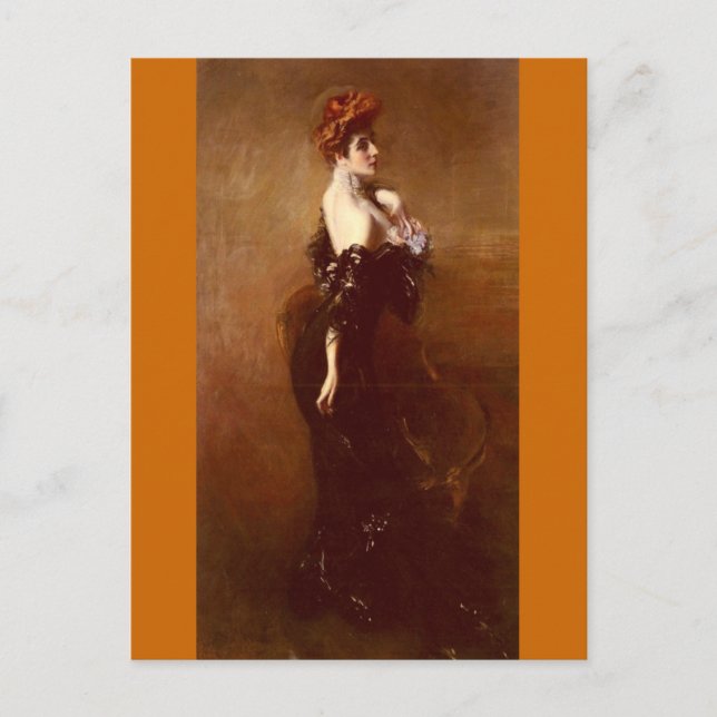 Madame Pages - Boldini Postkarte (Vorderseite)