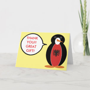 Madame Pingouin personnalisée Albanie Merci