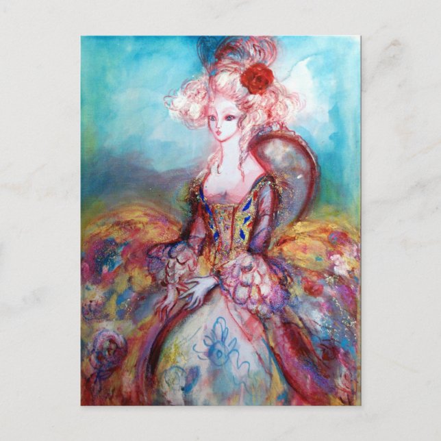 MADAME POMPADOUR EINLADUNGSPOSTKARTE (Vorderseite)