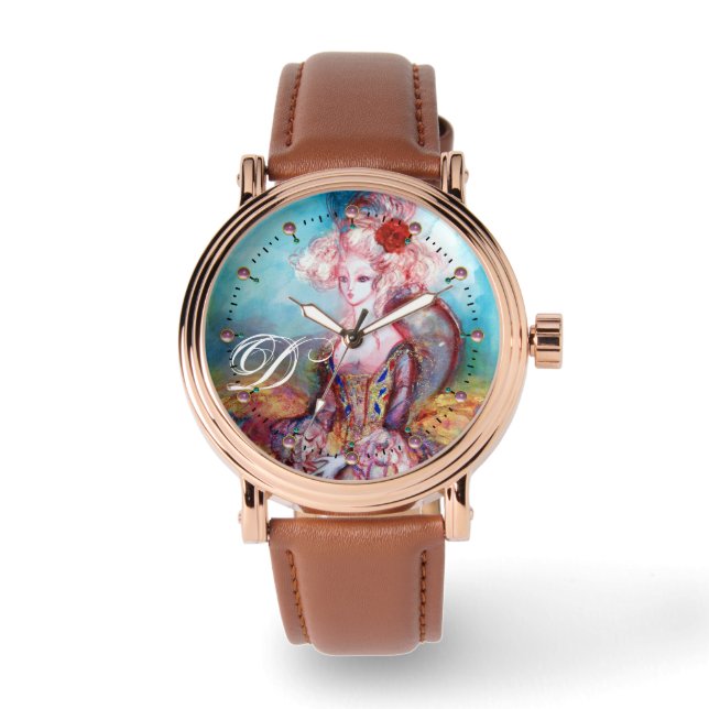 MADAME POMPADOUR, ELEGANTE SCHÖNHEIT FASHION MONOG ARMBANDUHR (Vorderseite)