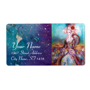 MADAME POMPADOUR, hellrosa, blau grün
