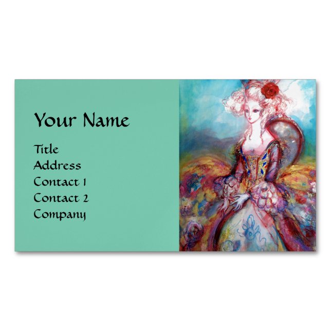 MADAME POMPADOUR ,Schönheit,Salon,Wellness-Center, Magnetische Visitenkarte (Vorderseite)