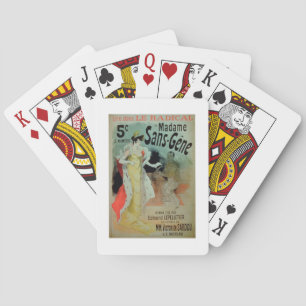 "Madame Sans-Gene" in Le Radical, von Edmond Lepel Spielkarten