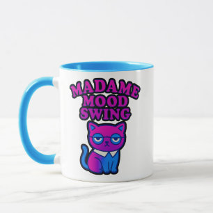 Madame Stimmungsschwankung – Lustige Katzenlaune Tasse