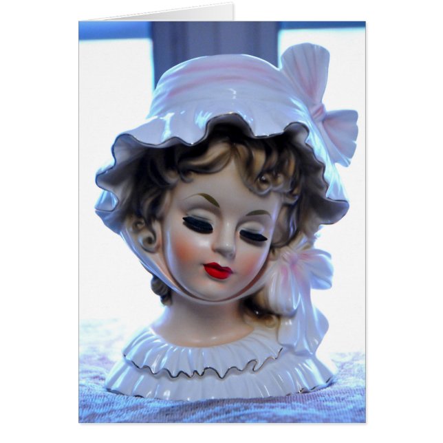Madame victorienne dans le vase hérissé à tête de (Devant)