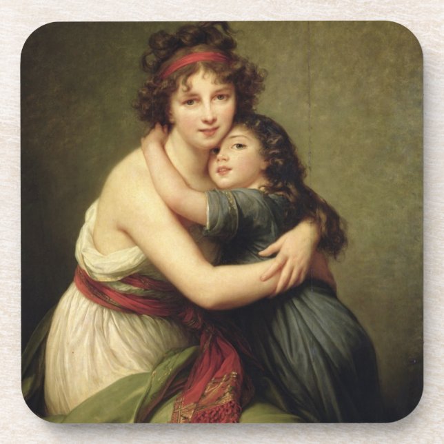 Madame Vigee-Lebrun und ihre Tochter Untersetzer (Vorderseite)