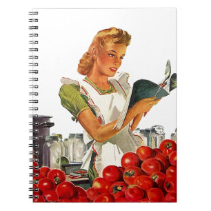 Madame vintage Home Canning Recipes de carnet