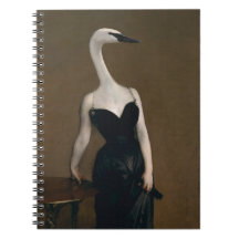Madame X hat ein Swanlike-Neck-Notebook