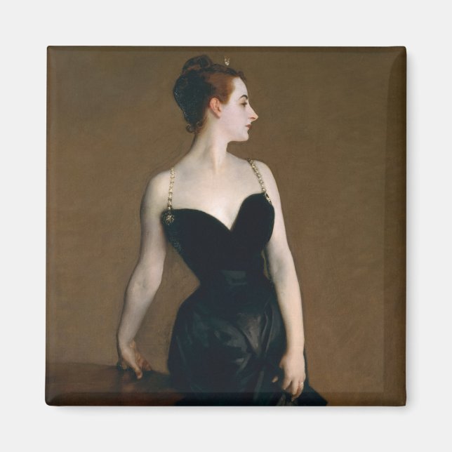 Madame X von John Singer Sargent Magnet (Vorne)