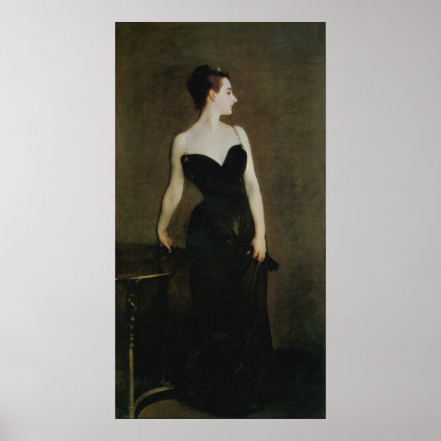 Madame X von John Singer Sargent Poster (Vorne)