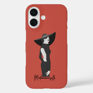 Madamemoiselle Illustration - Rot iPhone 16 Hülle
