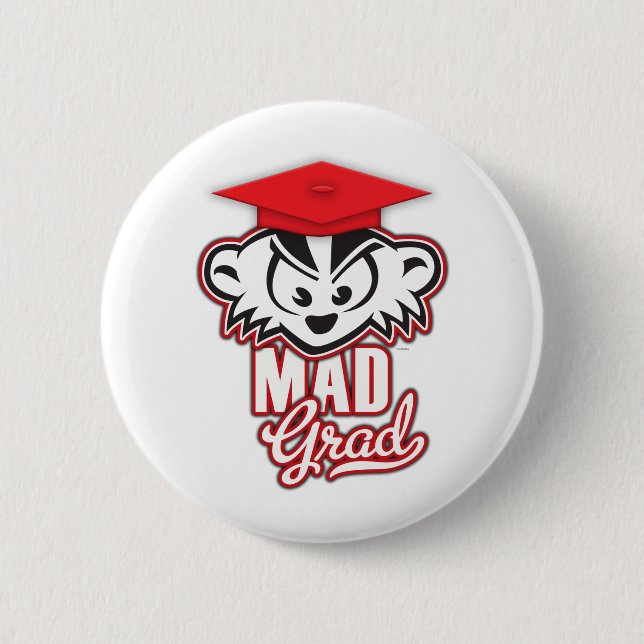 MadBadger WÜTENDER Absolvent Button (Vorderseite)