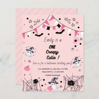 Mädchen 1. Geburtstag Halloween-Party Budget Rosa