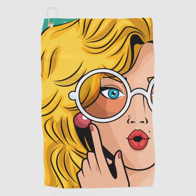 Mädchen #1 golfhandtuch (Vorderseite)