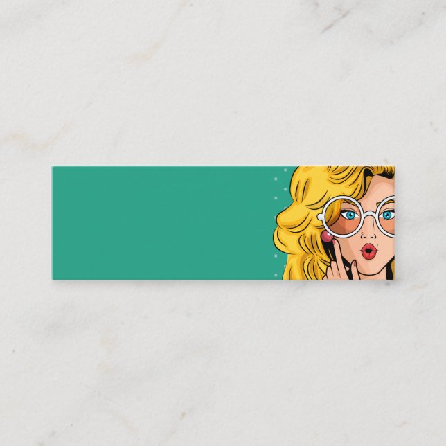 Mädchen #1 mini visitenkarte (Vorderseite)