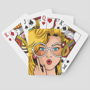 Mädchen #1 spielkarten