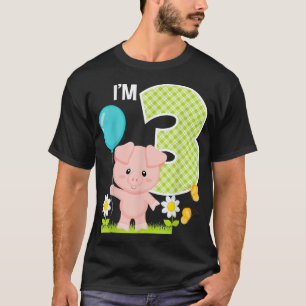 Mädchen 3. Geburtstag Kleinkind 3 Jahre alt Geburt T-Shirt
