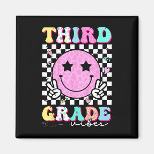 Mädchen 3. Klasse Vibes Lächeln Gesicht Zurück zur Magnet