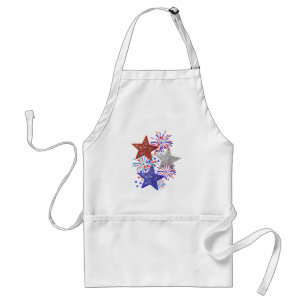 Mädchen 4. Juli Frauen Red White Blue Star Amerika Schürze