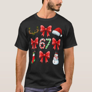 Mädchen 67 Meme Six Seven Coquette Schleife Lustig T-Shirt