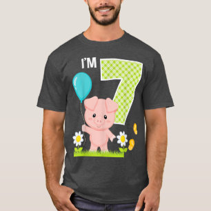 Mädchen 7. Geburtstag Kleinkind 7 Jahre alt Geburt T-Shirt