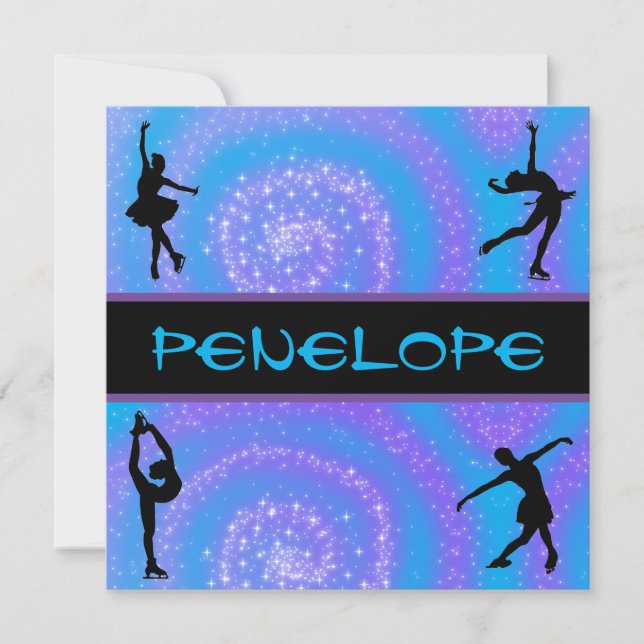 Mädchen Abbildung Skaten Personalisiert (Vorderseite)