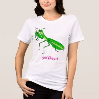 Mädchen-Abend-Mantis-Shirt Tri-Blend Shirt