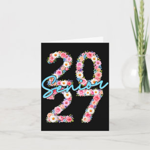 Mädchen Abiturientin 2027 Abschlussjahrgang 2027 f Karte